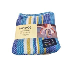 Hurley Blue and Yellow Packable Towel